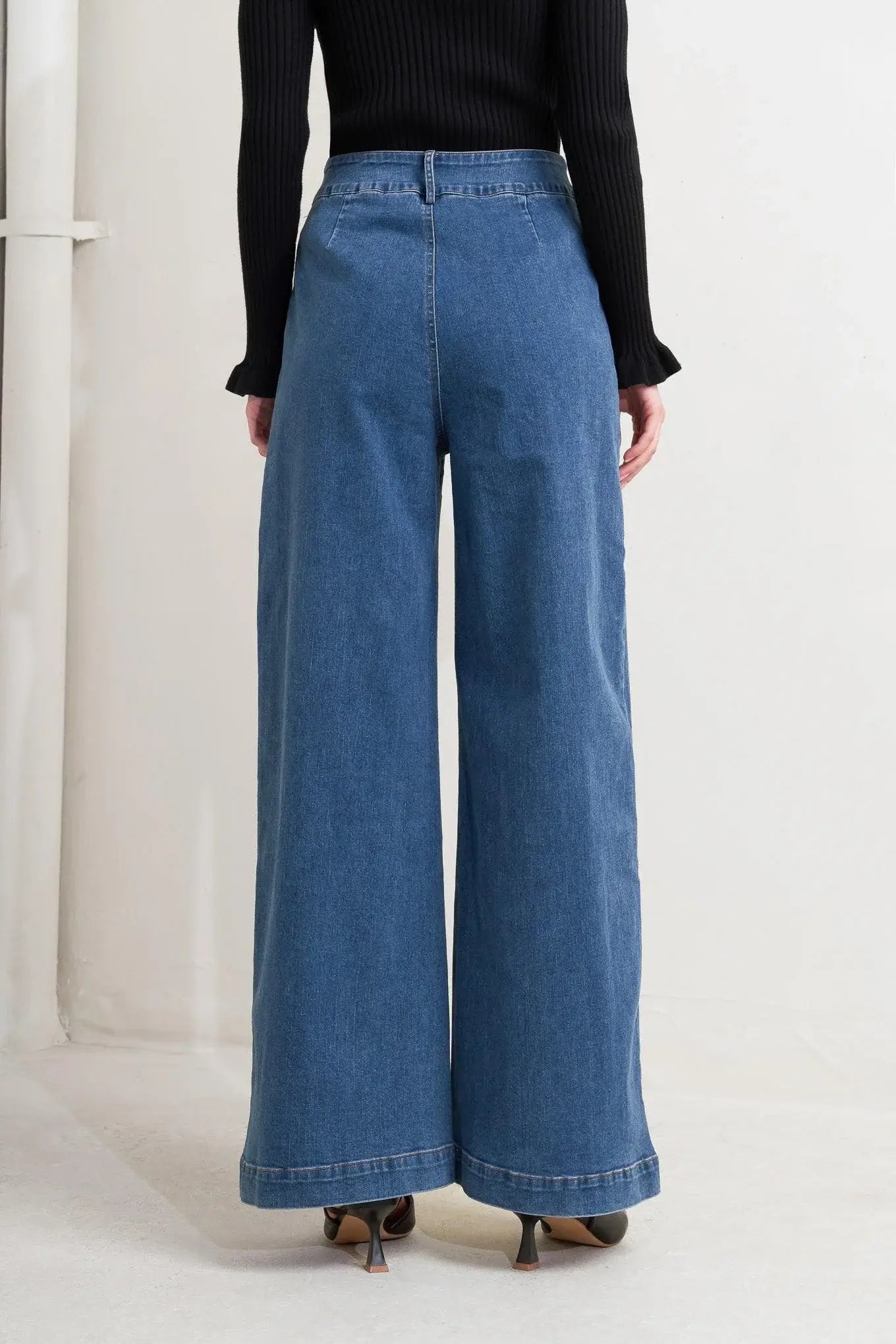 TIMELESS BLUE DENIM PANTS - Flying Tomato - Flyclothing LLC