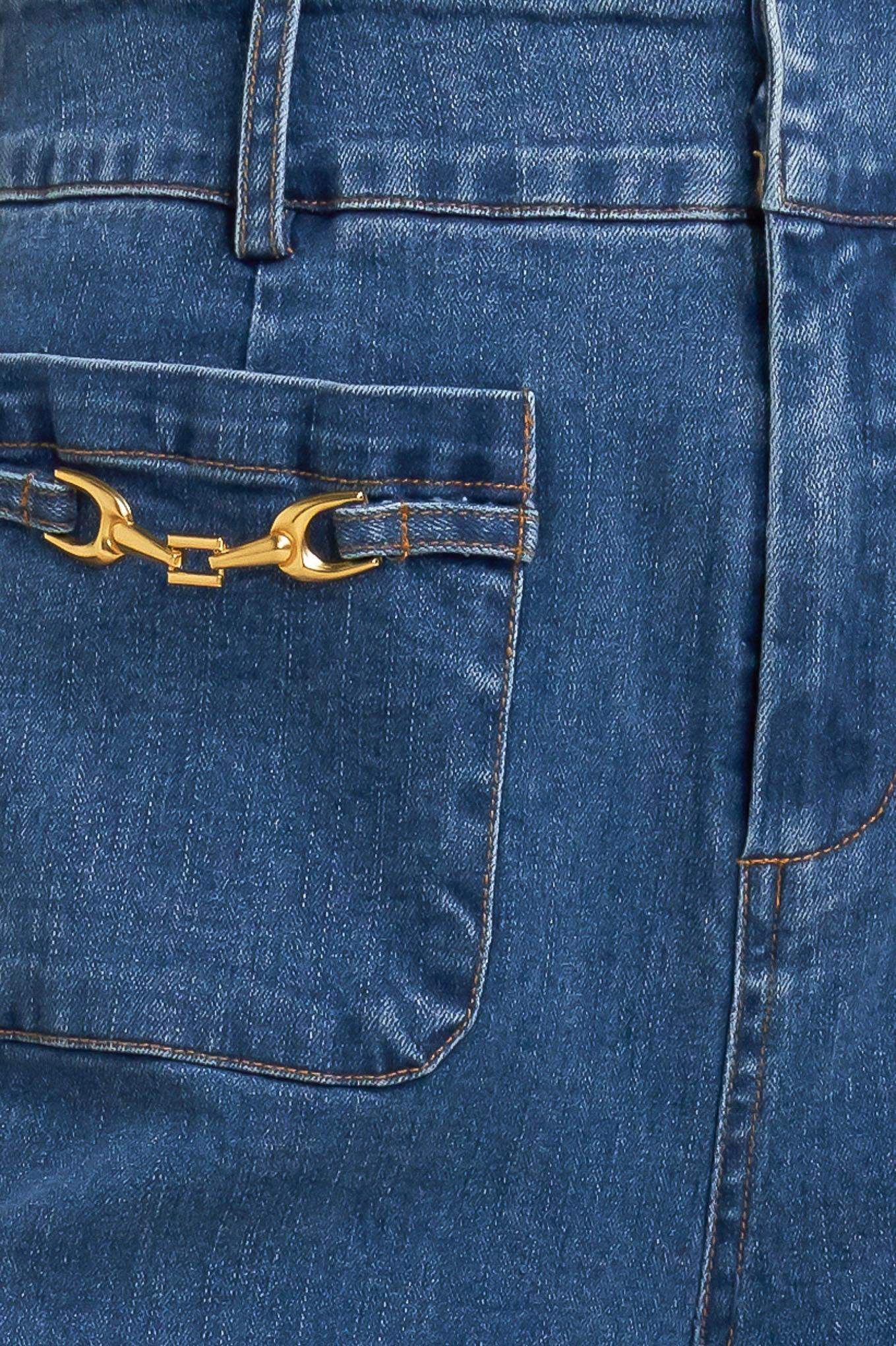 TIMELESS BLUE DENIM PANTS - Flying Tomato - Flyclothing LLC