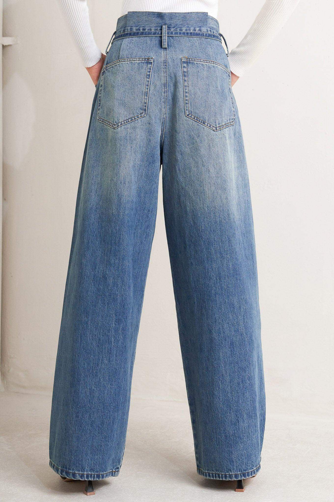 EVERYDAY CINCH DENIM PANTS - Flying Tomato - Flyclothing LLC