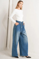EVERYDAY CINCH DENIM PANTS - Flying Tomato - Flyclothing LLC