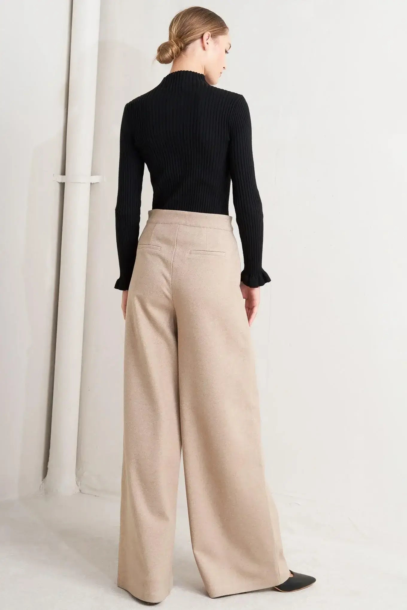 MODERN CORSET MOCHA KNIT PANTS - Flying Tomato - Flyclothing LLC