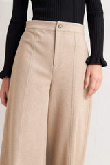 MODERN CORSET MOCHA KNIT PANTS - Flying Tomato - Flyclothing LLC