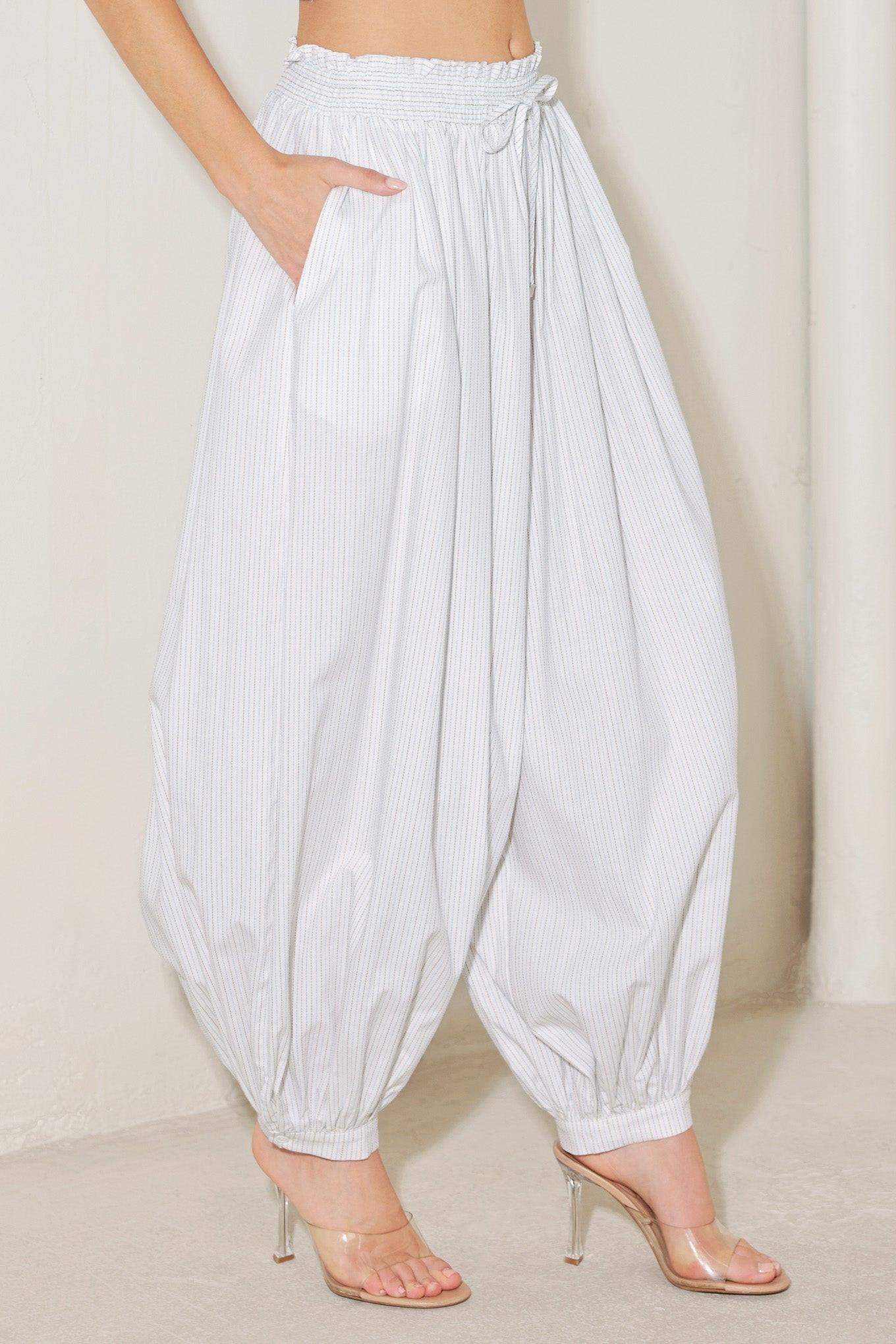 OCEAN BREEZE WOVEN BALLON PANTS - Flying Tomato - Flyclothing LLC