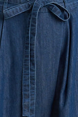 RELAXED TAILORED DENIM LOOSE FITTING PANTS - Flying Tomato - Flyclothing LLC