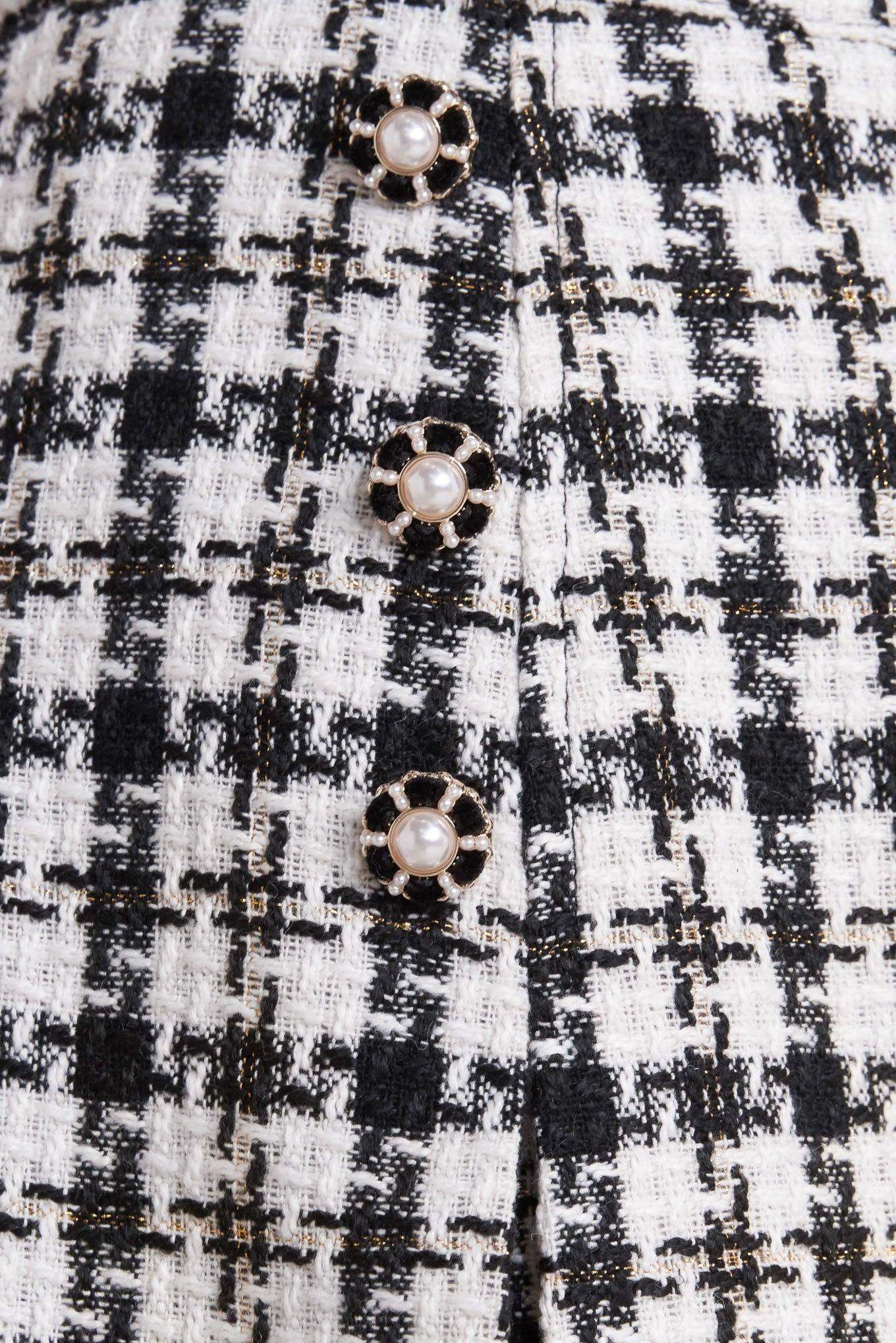 MONA CHECK TWEED SKORT - Flying Tomato - Flyclothing LLC