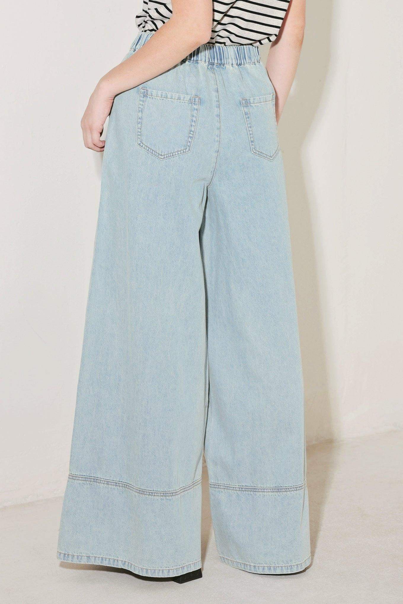 WEEKEND SOUNDTRACK DENIM PANTS - Flying Tomato - Flyclothing LLC