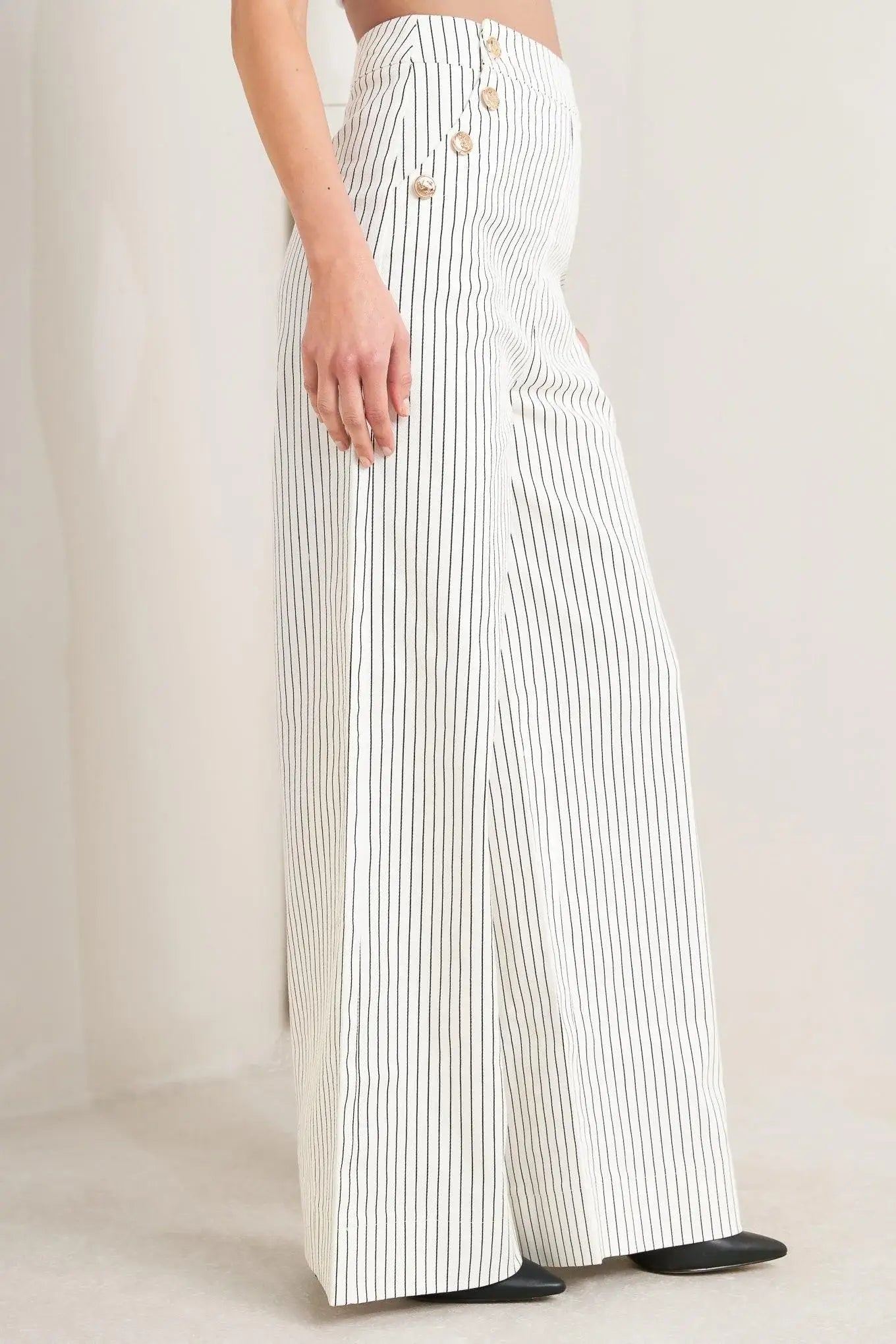 EFFORTLESS FORM STRIPE WOVEN PANTS - Flying Tomato - Flyclothing LLC
