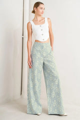 EASY ELEGANCE WOVEN LACE PANTS - Flying Tomato - Flyclothing LLC