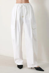 CRISP ESSENTIAL WOVEN BALLON PANTS - Flying Tomato - Flyclothing LLC