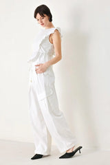 CRISP ESSENTIAL WOVEN BALLON PANTS - Flying Tomato - Flyclothing LLC