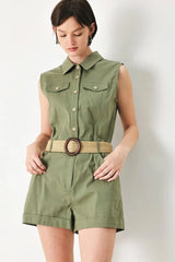CUTIE EXPLORER WOVEN ROMPER - Flying Tomato - Flyclothing LLC