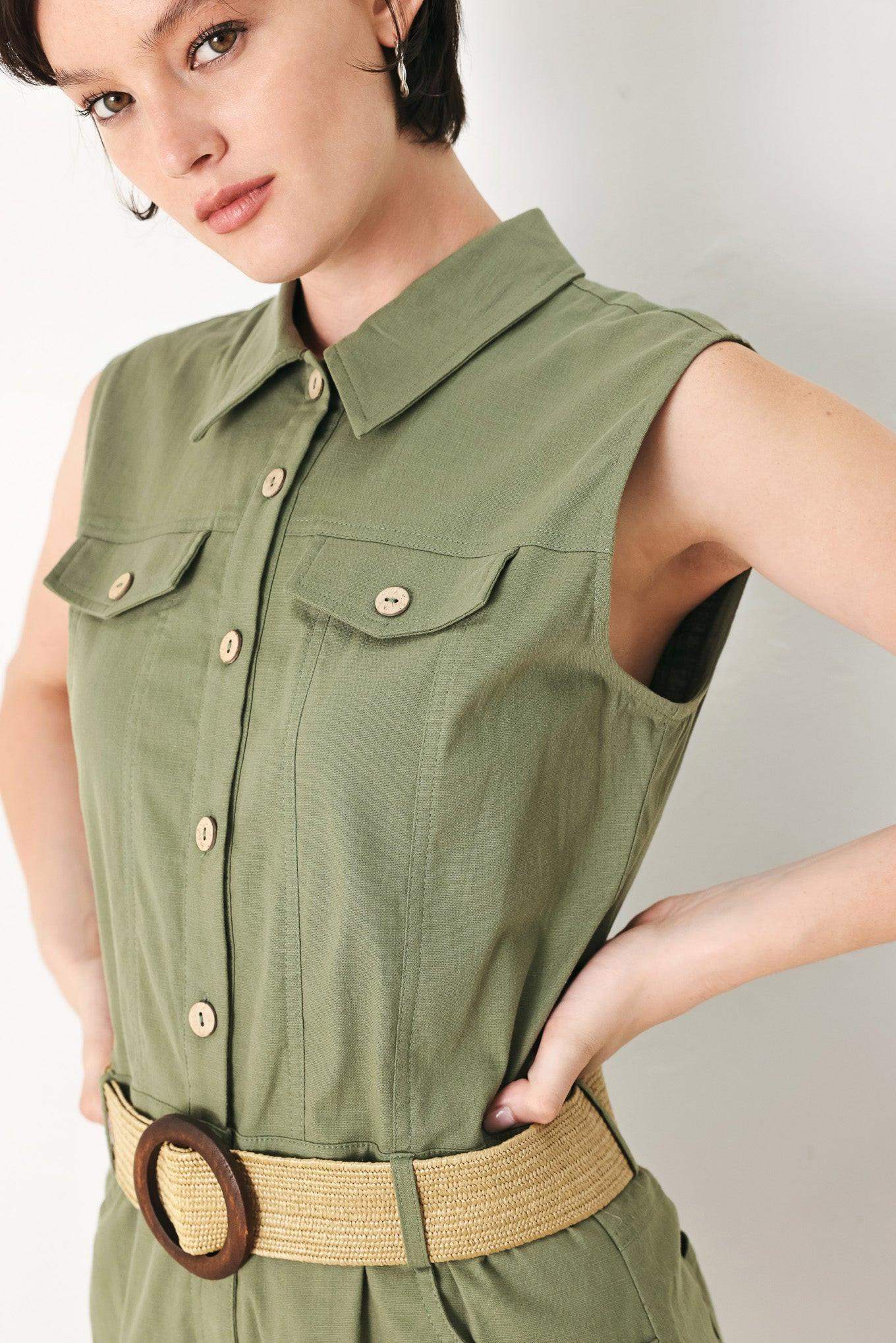 CUTIE EXPLORER WOVEN ROMPER - Flying Tomato - Flyclothing LLC