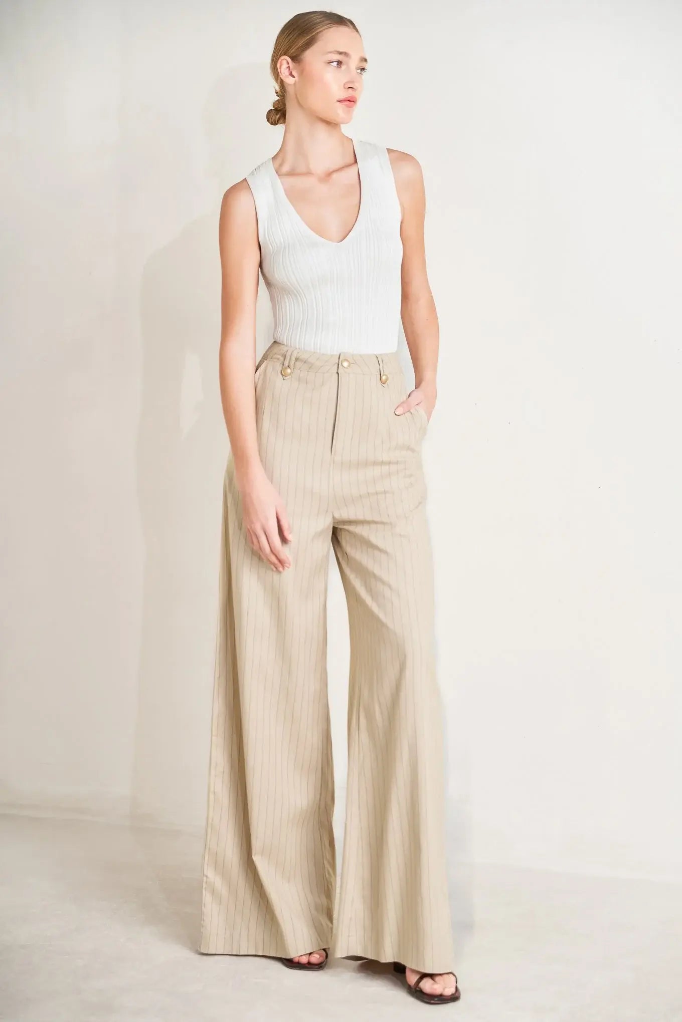 THE BOARDROOM EDIT WOVEN PANTS - Flying Tomato - Flyclothing LLC