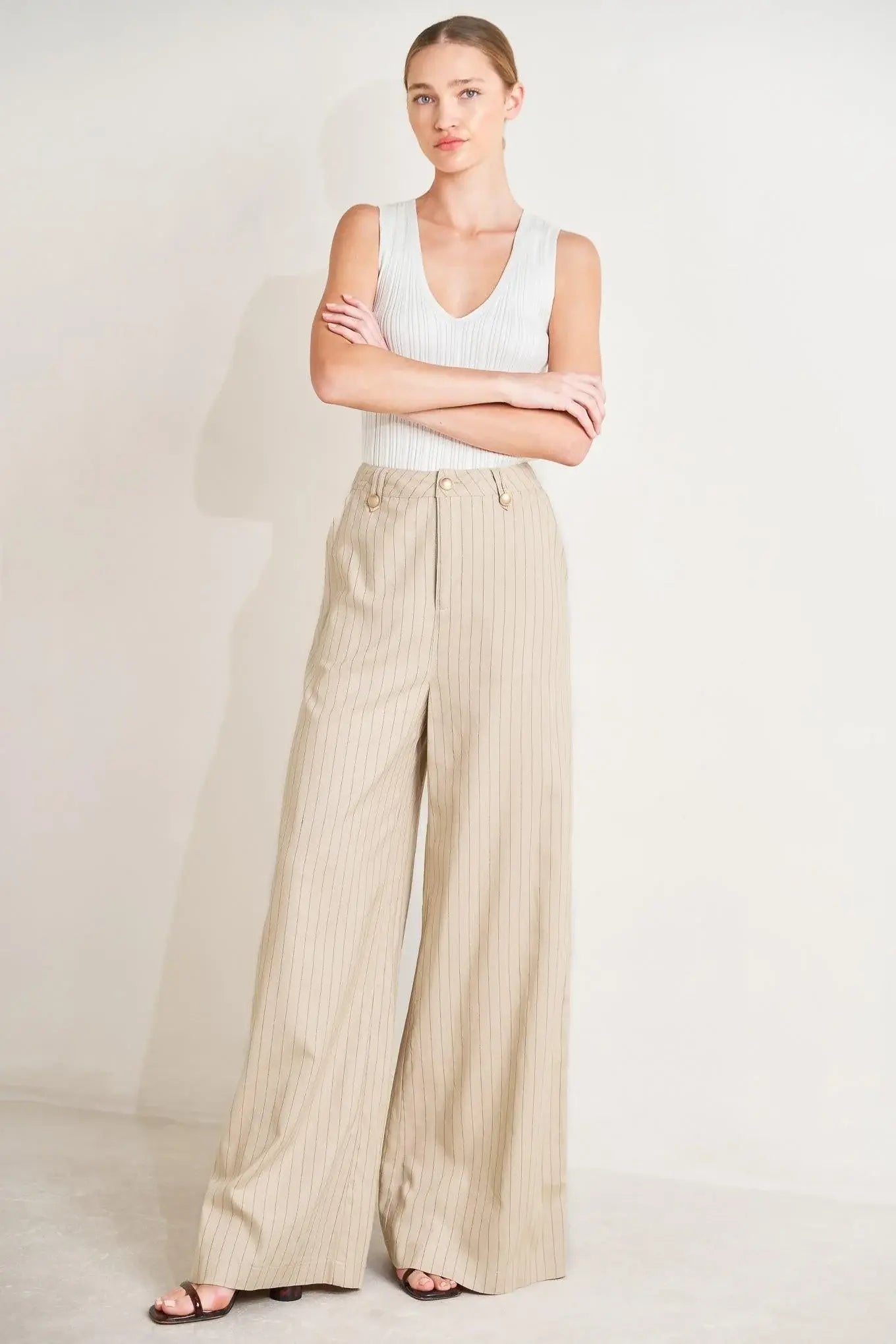 THE BOARDROOM EDIT WOVEN PANTS - Flying Tomato - Flyclothing LLC
