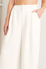 PURE ELEGANCE WOVEN PANTS - Flying Tomato - Flyclothing LLC