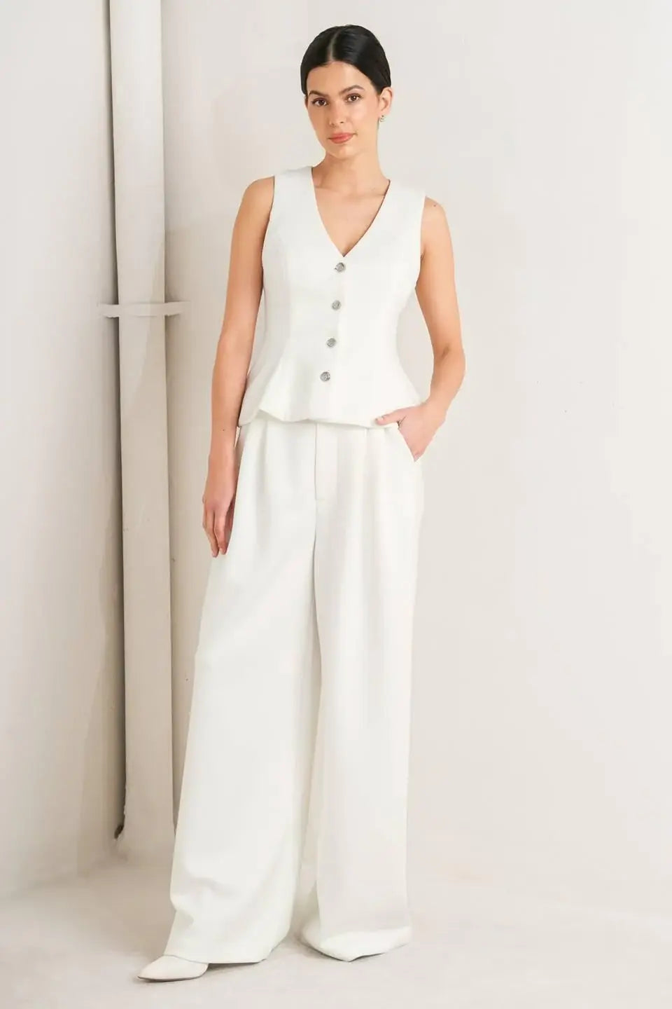 PURE ELEGANCE WOVEN PANTS - Flying Tomato - Flyclothing LLC