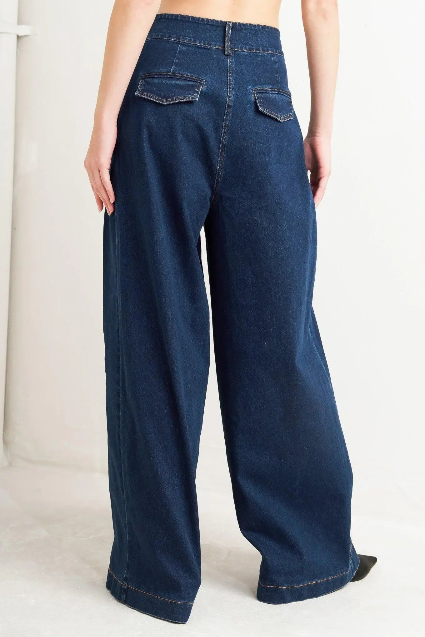QUIET LUXE DENIM PANTS - Flying Tomato - Flyclothing LLC