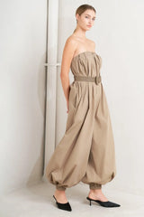 QUIET SENSUALITY WOVEN JUMPSUIT - Flying Tomato - Flyclothing LLC