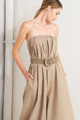 QUIET SENSUALITY WOVEN JUMPSUIT - Flying Tomato - Flyclothing LLC