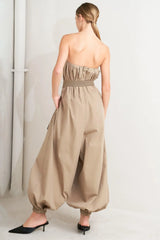 QUIET SENSUALITY WOVEN JUMPSUIT - Flying Tomato - Flyclothing LLC