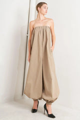 QUIET SENSUALITY WOVEN JUMPSUIT - Flying Tomato - Flyclothing LLC