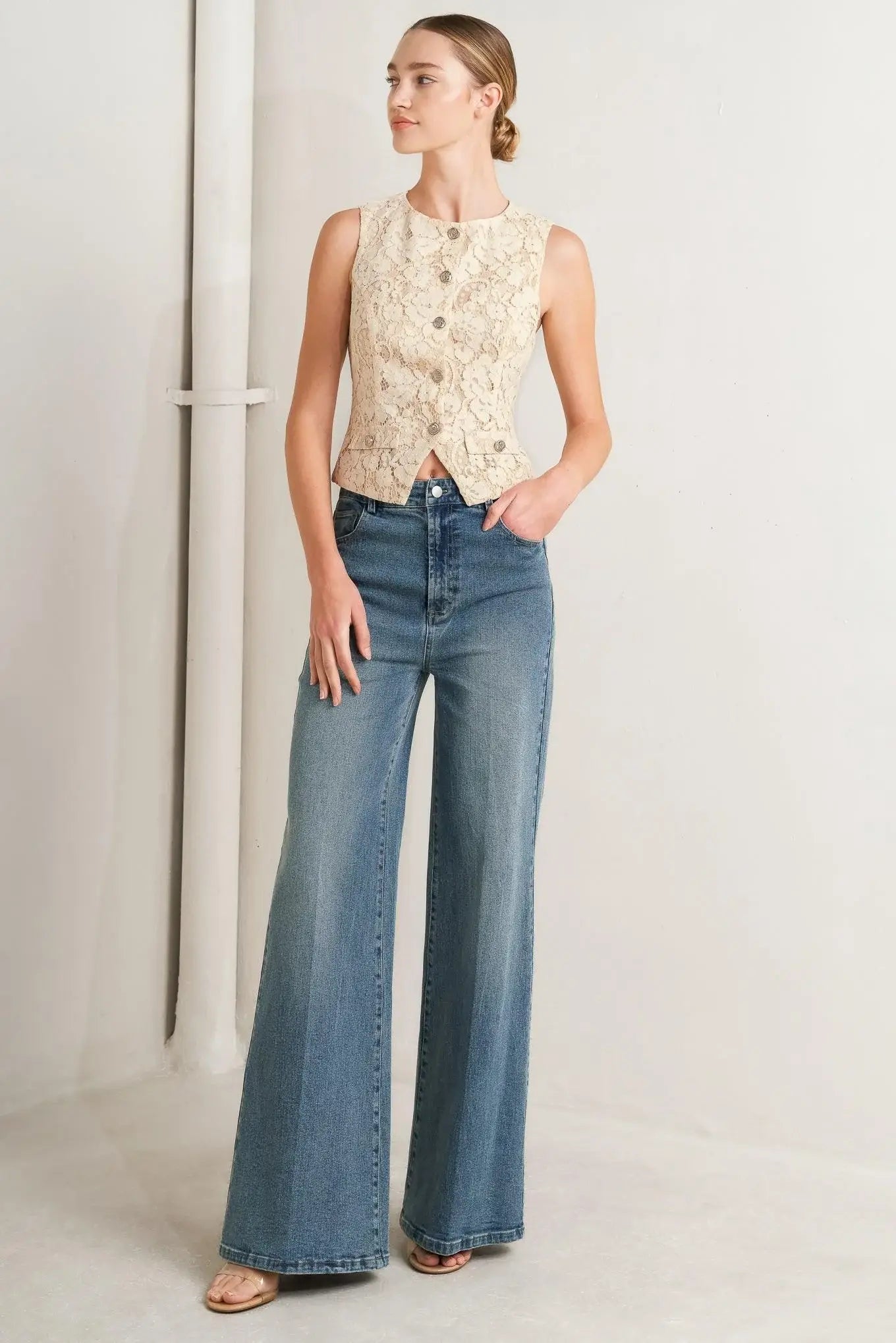 NO SECOND THOUGHT WASHED DENIM PANTS - Flying Tomato - Flyclothing LLC