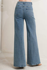NO SECOND THOUGHT WASHED DENIM PANTS - Flying Tomato - Flyclothing LLC