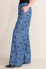 MIDNIGHT POLKA WOVEN PANTS - Flying Tomato - Flyclothing LLC