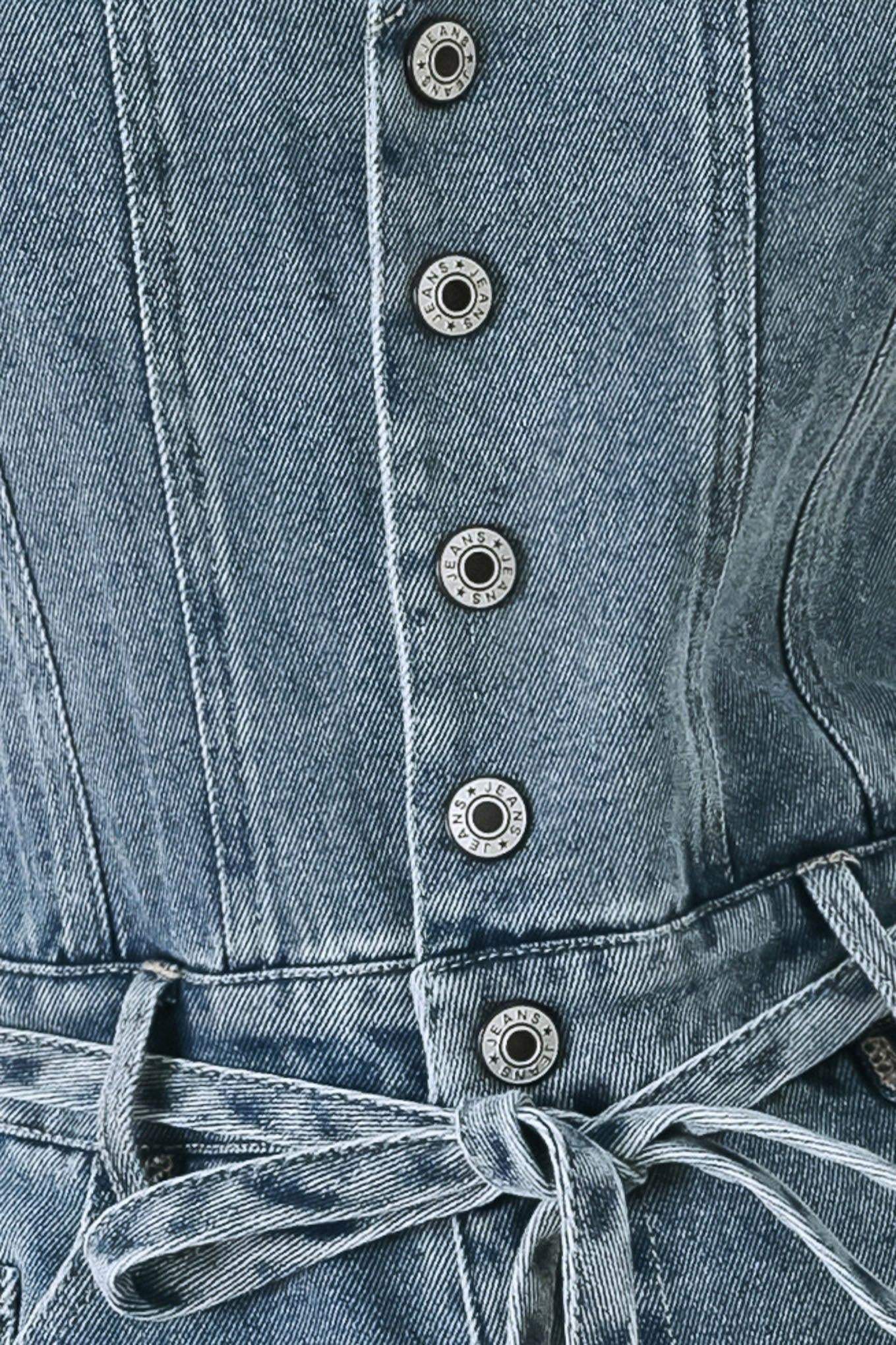 RELAXED CHIC DENIM ROMPER - Flying Tomato - Flyclothing LLC