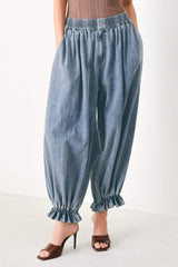 EASY VOLUME DENIM GENIE PANTS - Flying Tomato - Flyclothing LLC