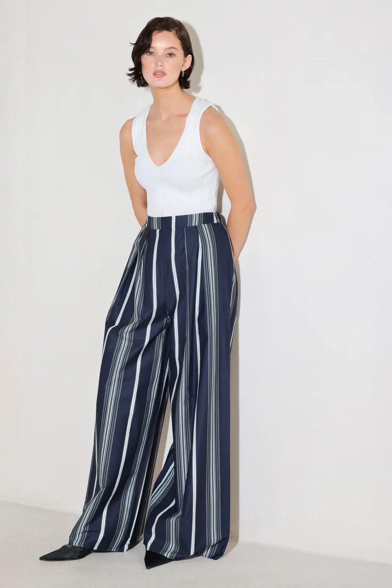 CITY STRIPE WOVEN PANTS - Flying Tomato - Flyclothing LLC