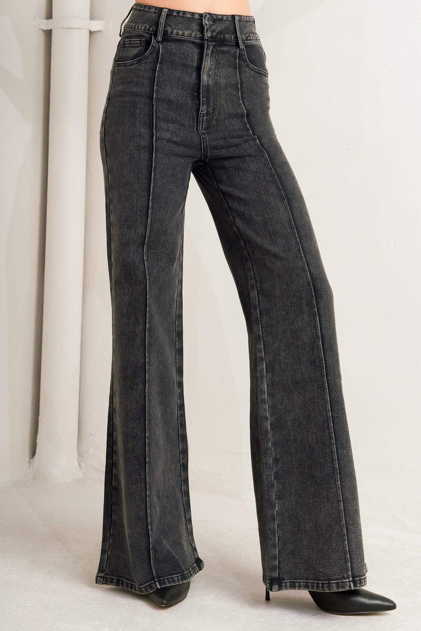 ELEGANT EVERYDAY LOOK DENIM PANTS - Flying Tomato - Flyclothing LLC