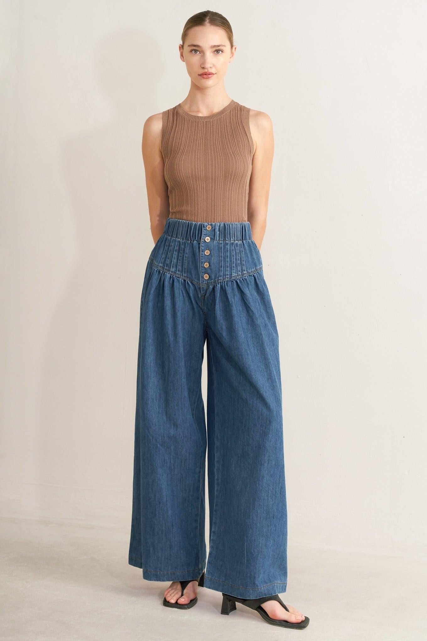PACIFIC BREEZE DENIM PANTS - Flying Tomato - Flyclothing LLC