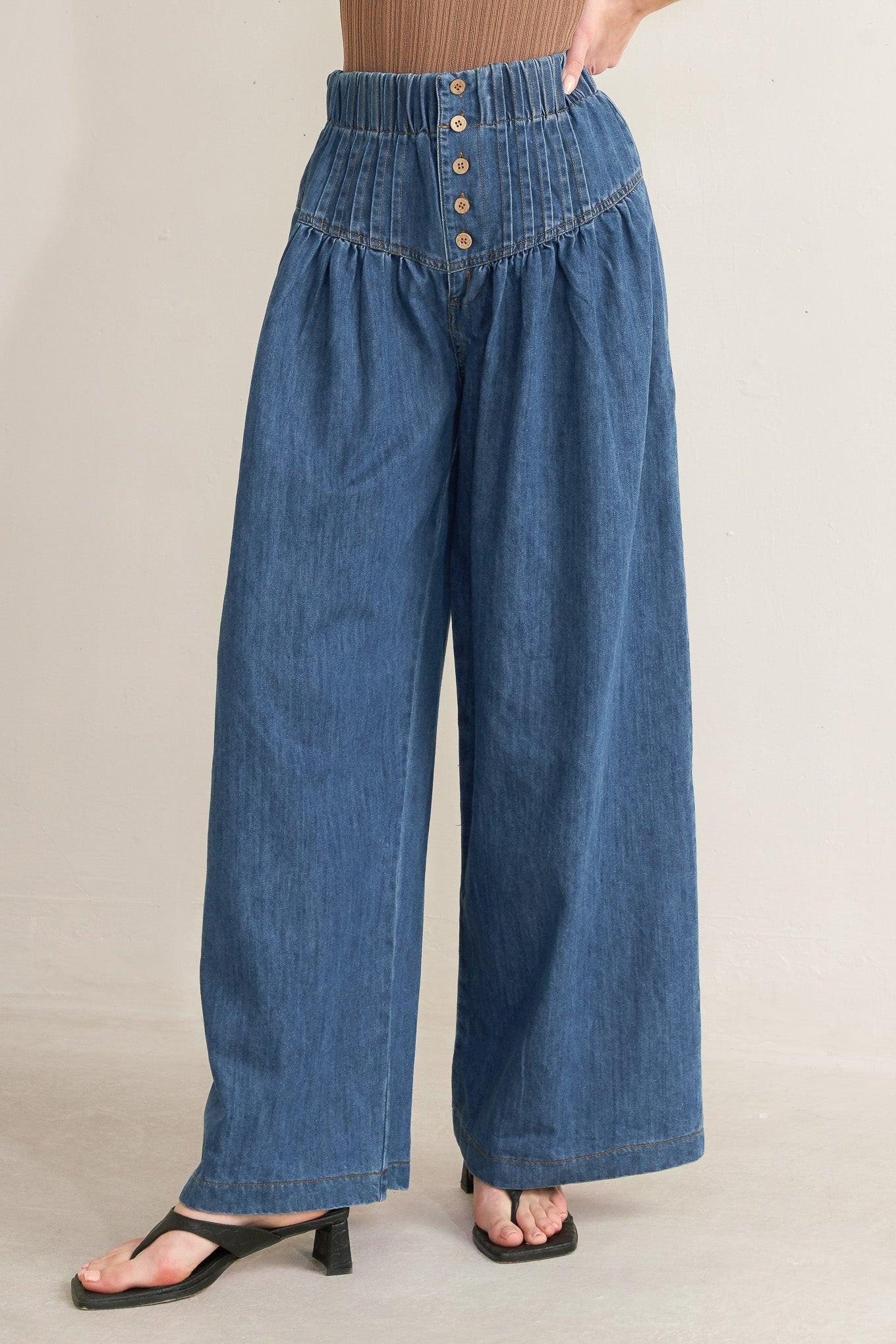 PACIFIC BREEZE DENIM PANTS - Flying Tomato - Flyclothing LLC