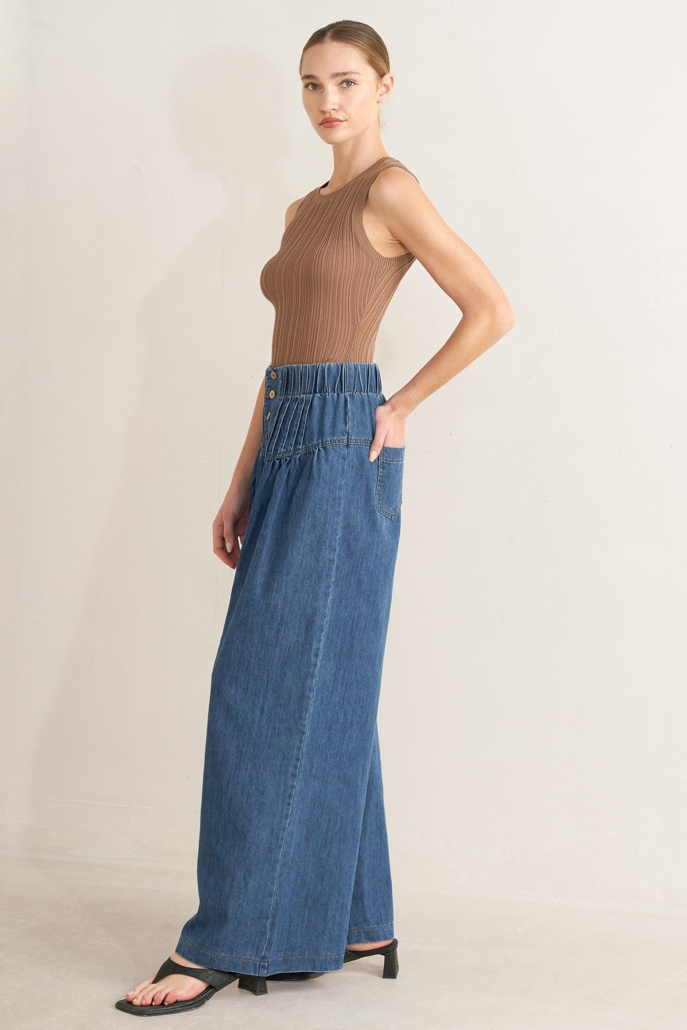 PACIFIC BREEZE DENIM PANTS - Flying Tomato - Flyclothing LLC