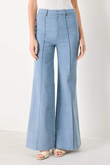 LUNA FLARE WOVEN PANTS - Flying Tomato - Flyclothing LLC