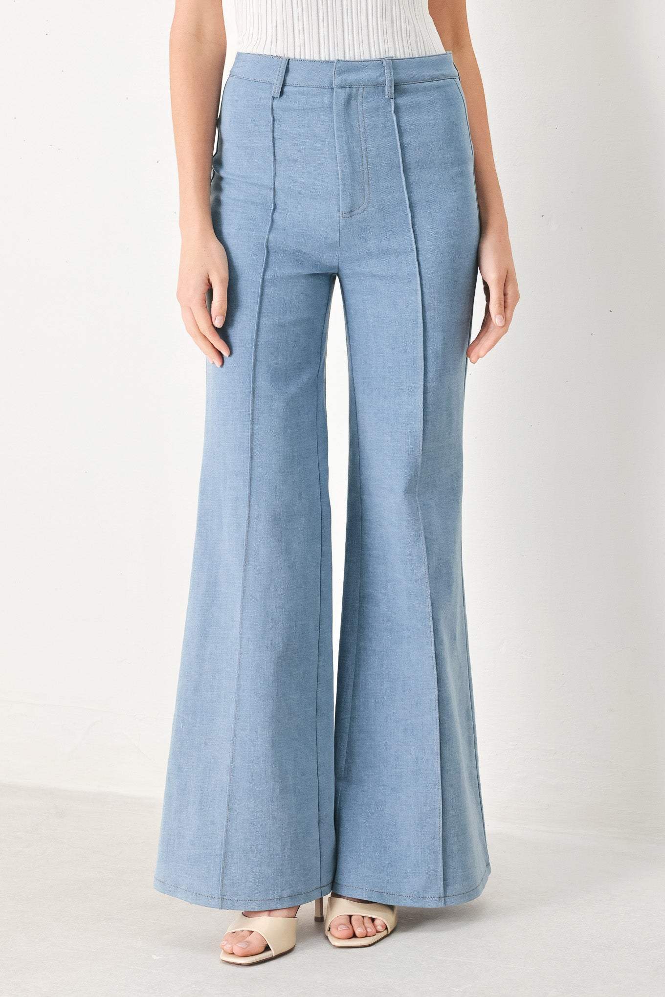 LUNA FLARE WOVEN PANTS - Flying Tomato - Flyclothing LLC