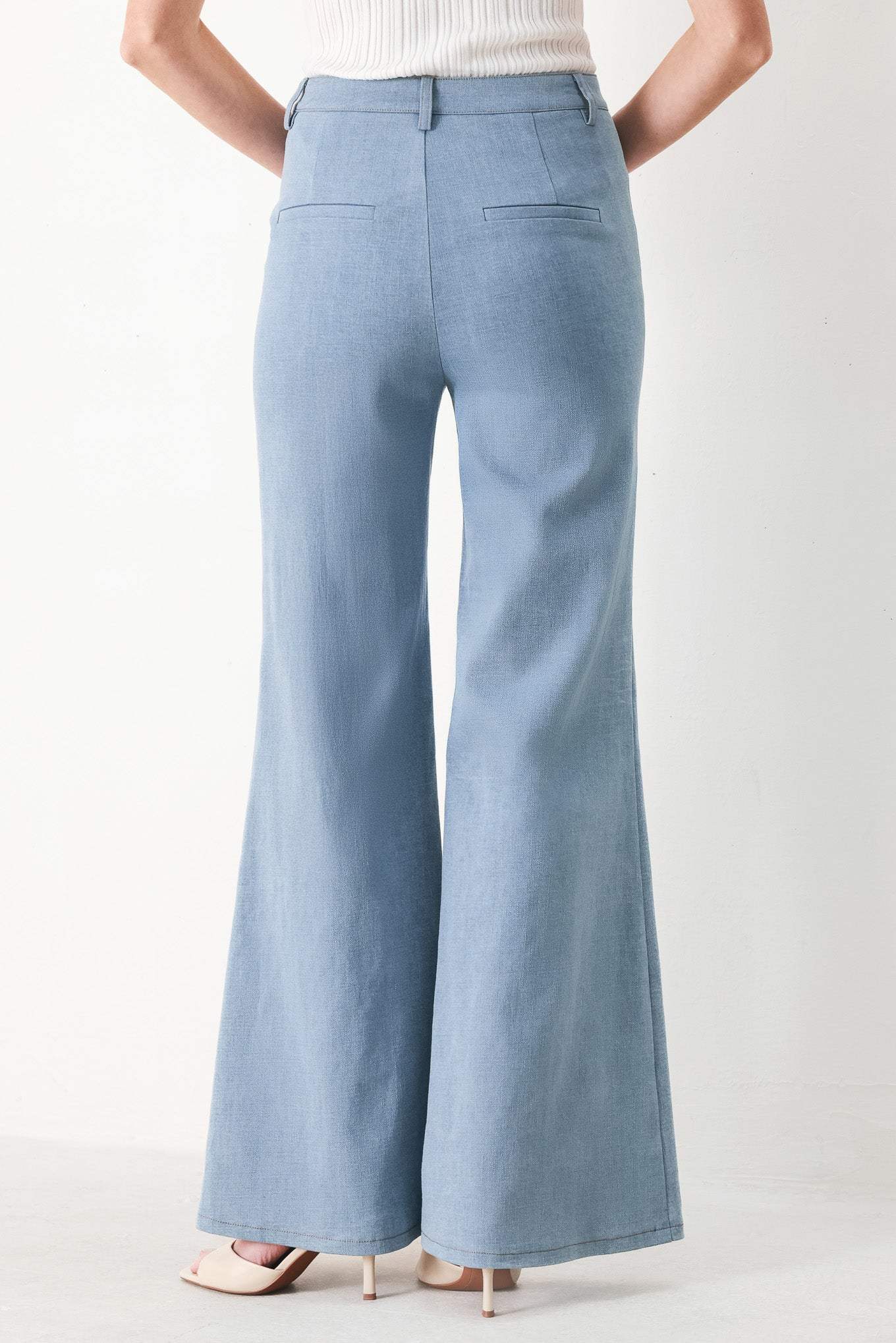 LUNA FLARE WOVEN PANTS - Flying Tomato - Flyclothing LLC