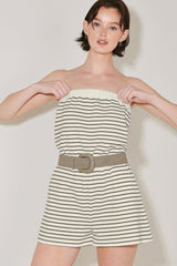 WEEKEND STRIPE KNIT ROMPER