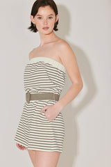WEEKEND STRIPE KNIT ROMPER