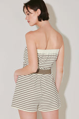 WEEKEND STRIPE KNIT ROMPER