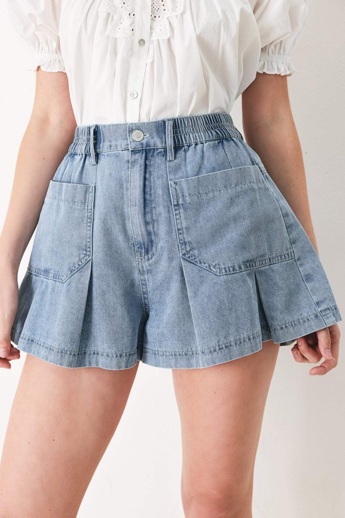 GIRL NEXT DOOR DENIM SHORT - Flying Tomato - Flyclothing LLC