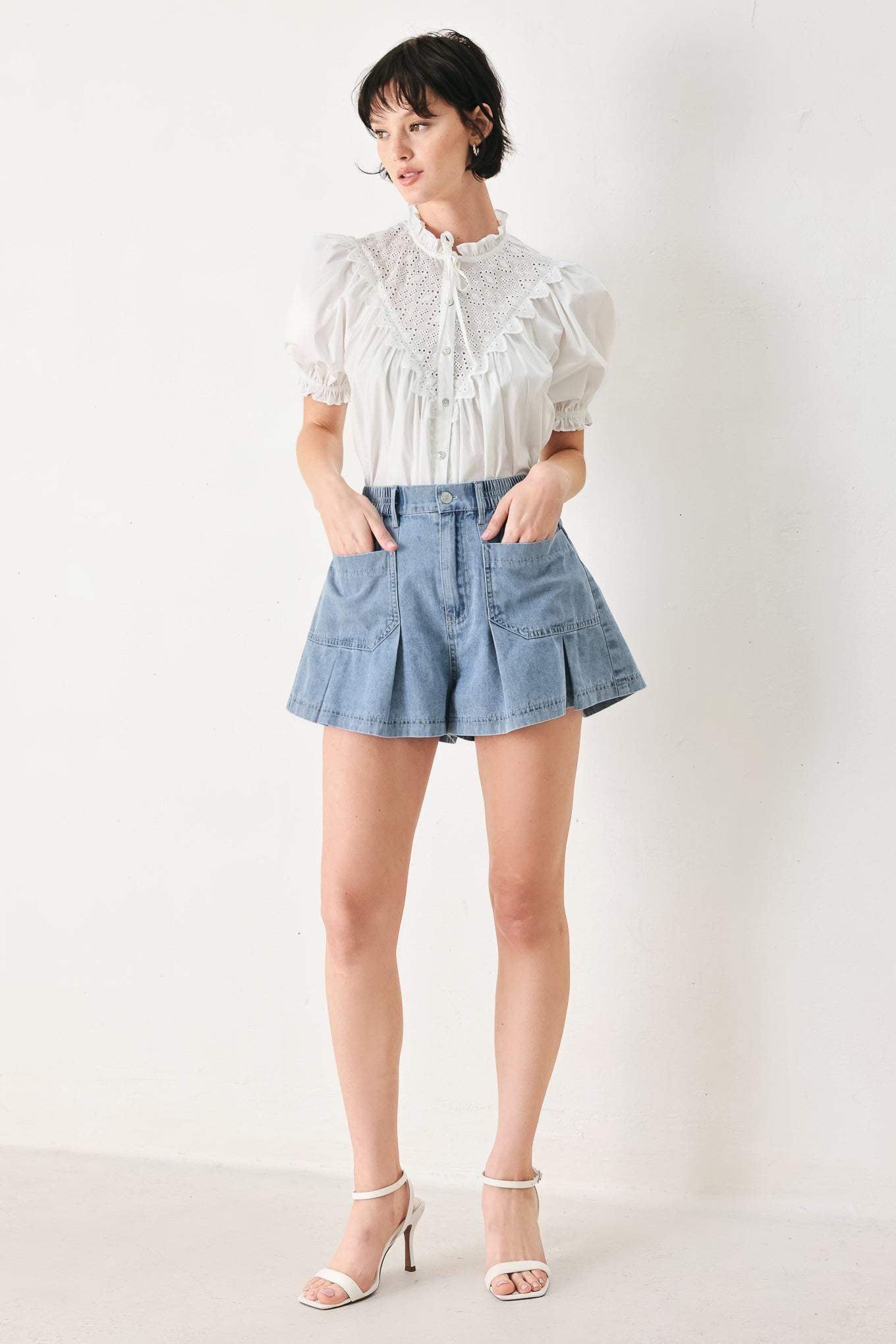 GIRL NEXT DOOR DENIM SHORT - Flying Tomato - Flyclothing LLC