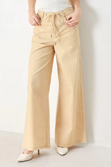 MODERN SAND WOVEN PANTS - Flying Tomato - Flyclothing LLC