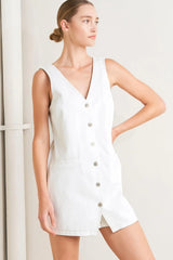 EFFORTLESS ATTRACTION WOVEN ROMPER - Flying Tomato - Flyclothing LLC