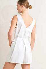 EFFORTLESS ATTRACTION WOVEN ROMPER - Flying Tomato - Flyclothing LLC