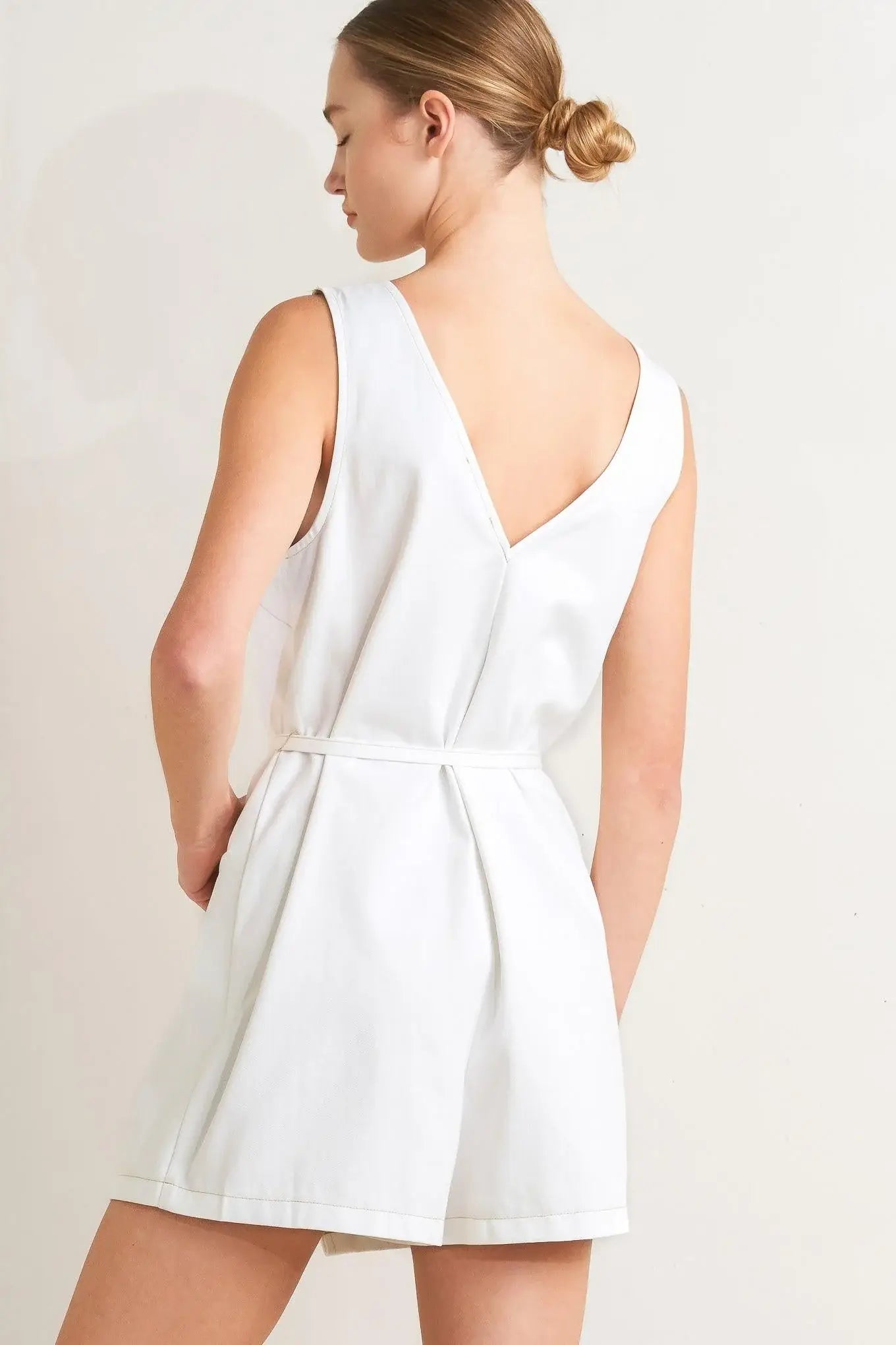 EFFORTLESS ATTRACTION WOVEN ROMPER - Flying Tomato - Flyclothing LLC