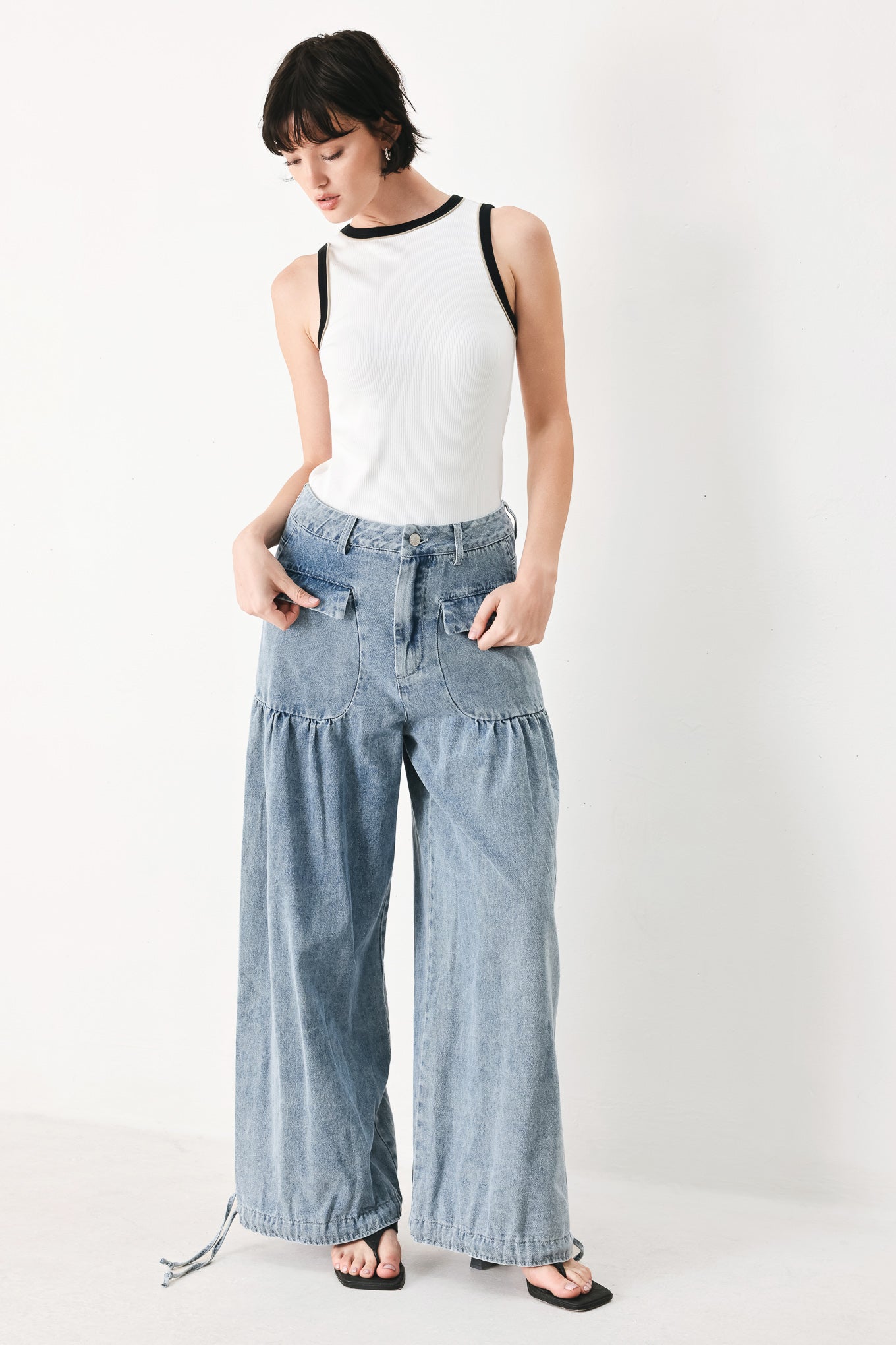 EASY EDGE DENIM PANTS - Flying Tomato - Flyclothing LLC