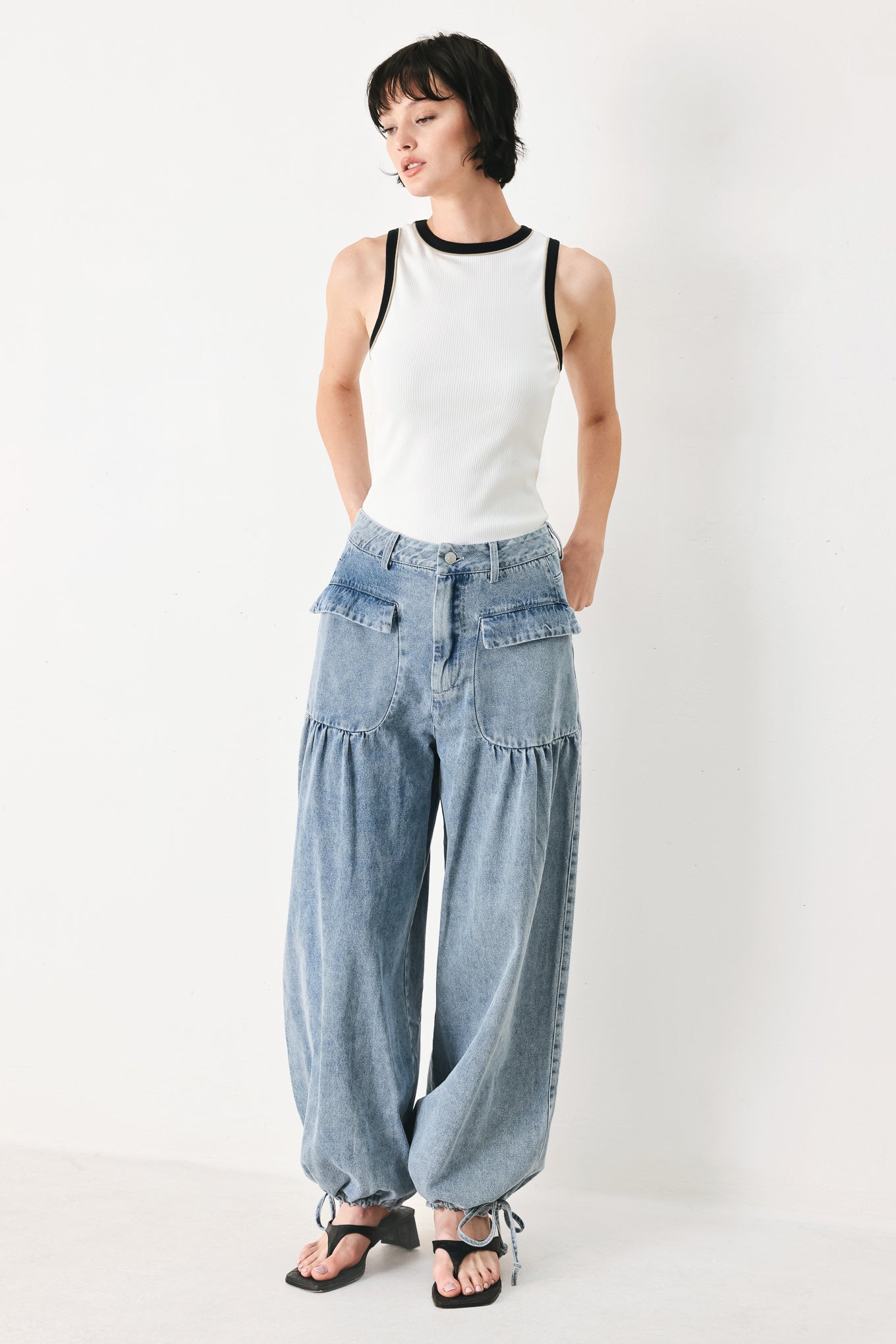 EASY EDGE DENIM PANTS - Flying Tomato - Flyclothing LLC