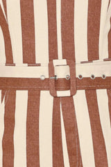 GOLDEN STRIPE ERA WOVEN JUMPSUIT - Flying Tomato - Flyclothing LLC